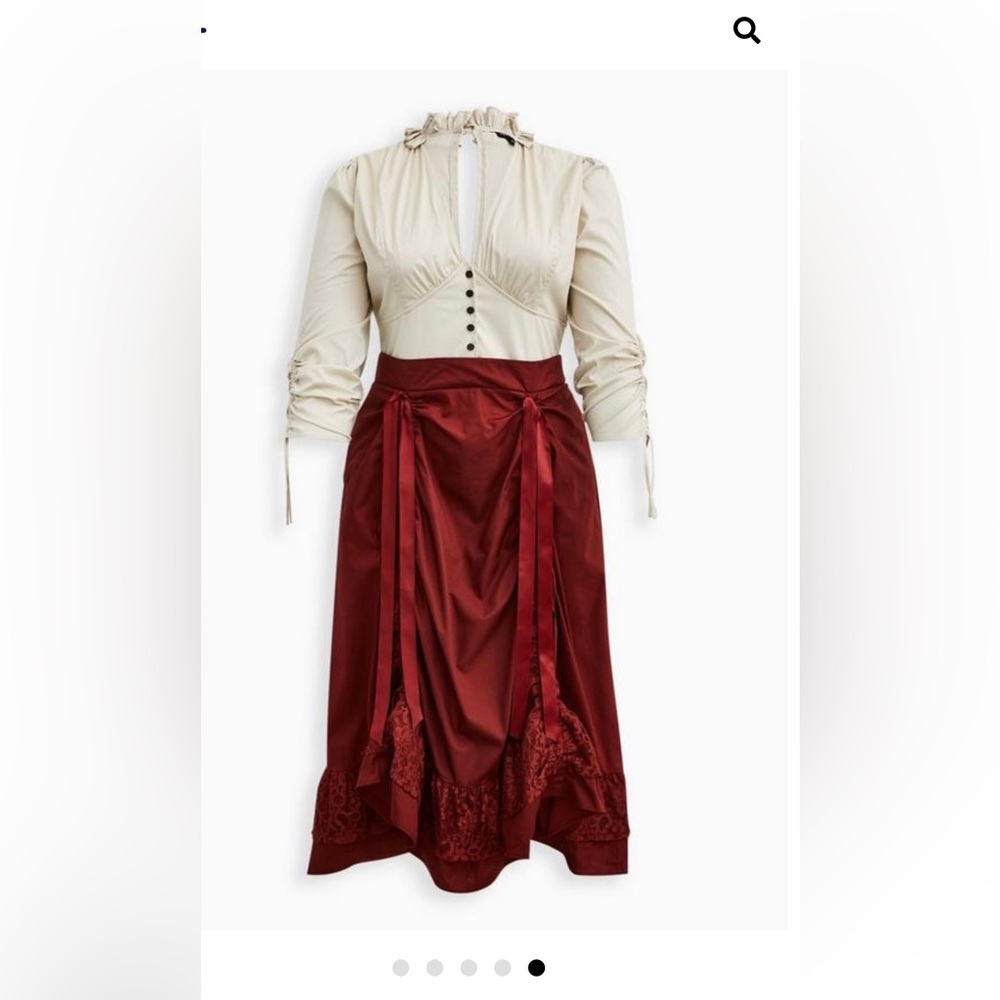 Torrid: Halloween costume poplin steampunk dress